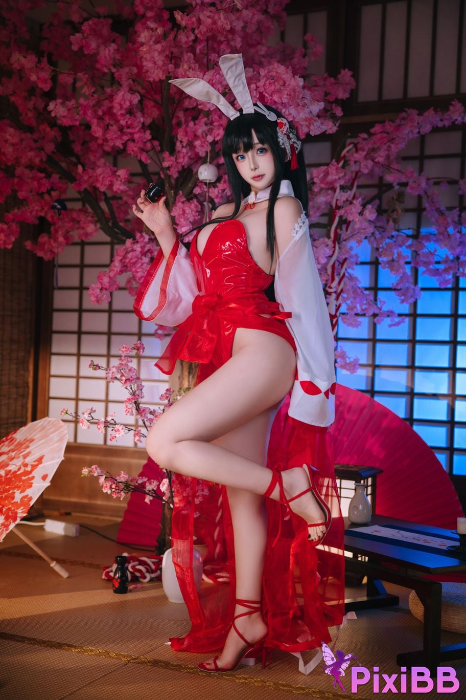 Cosplay Hinajiao Azur Lane Oyama Bunny Girl PixiBB.COM 044