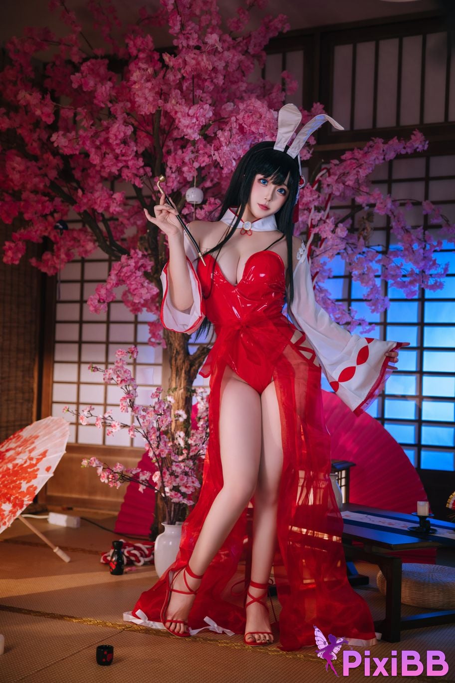 Cosplay Hinajiao Azur Lane Oyama Bunny Girl PixiBB.COM 045