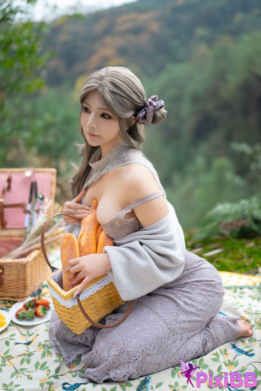 Cosplay yuuhuiYuhui Mrs. Spring outing plan PixiBB.COM 044