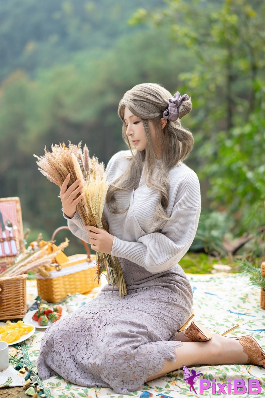 Cosplay yuuhuiYuhui Mrs. Spring outing plan PixiBB.COM 096