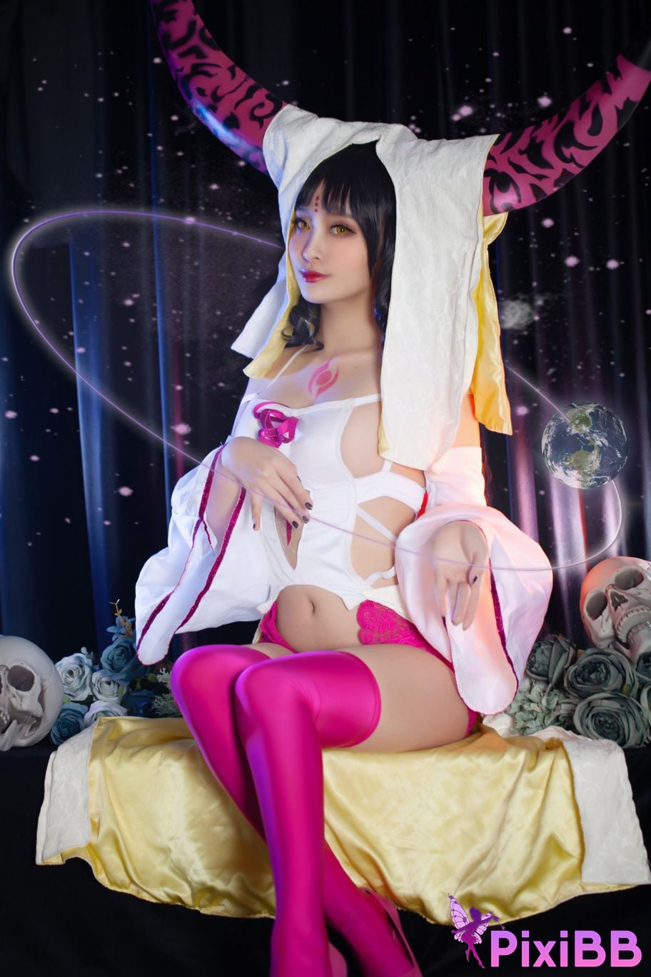 Cosplayer Luo Li LoLiSAMA FGO Sesshoin Kiara PixiBB.COM 001