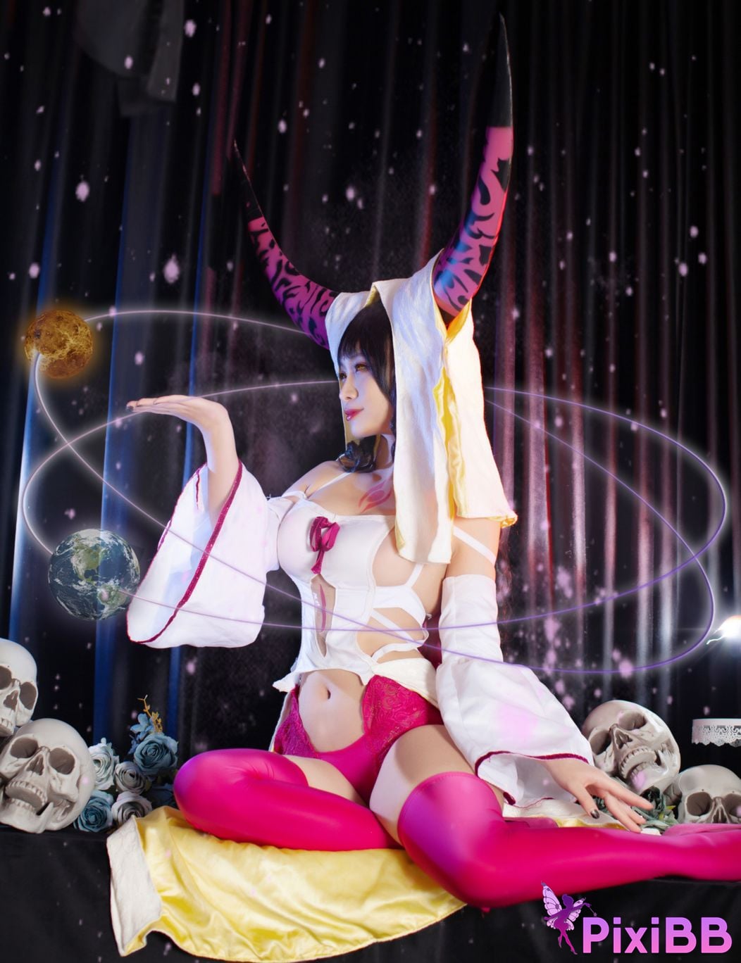 Cosplayer Luo Li LoLiSAMA FGO Sesshoin Kiara PixiBB.COM 003
