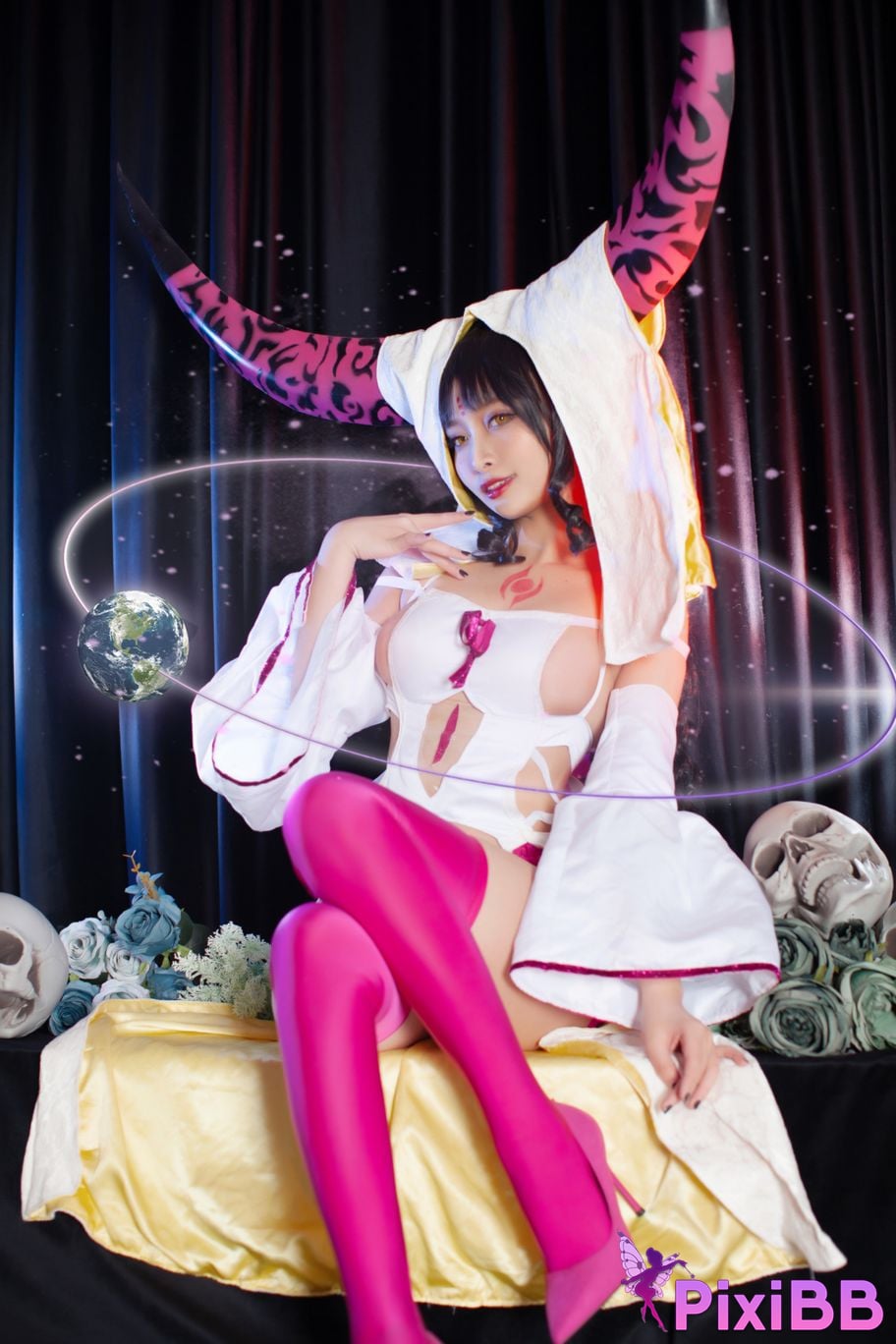 Cosplayer Luo Li LoLiSAMA FGO Sesshoin Kiara PixiBB.COM 004