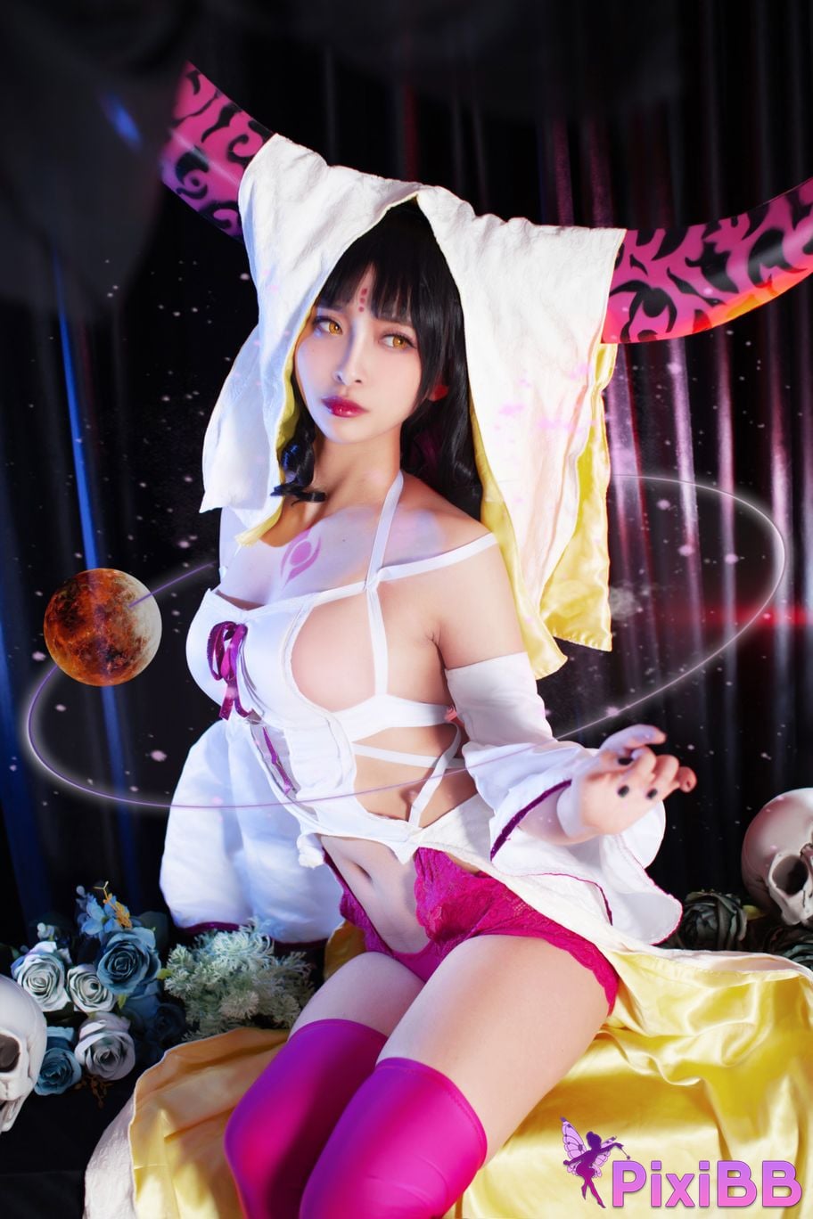 Cosplayer Luo Li LoLiSAMA FGO Sesshoin Kiara PixiBB.COM 008