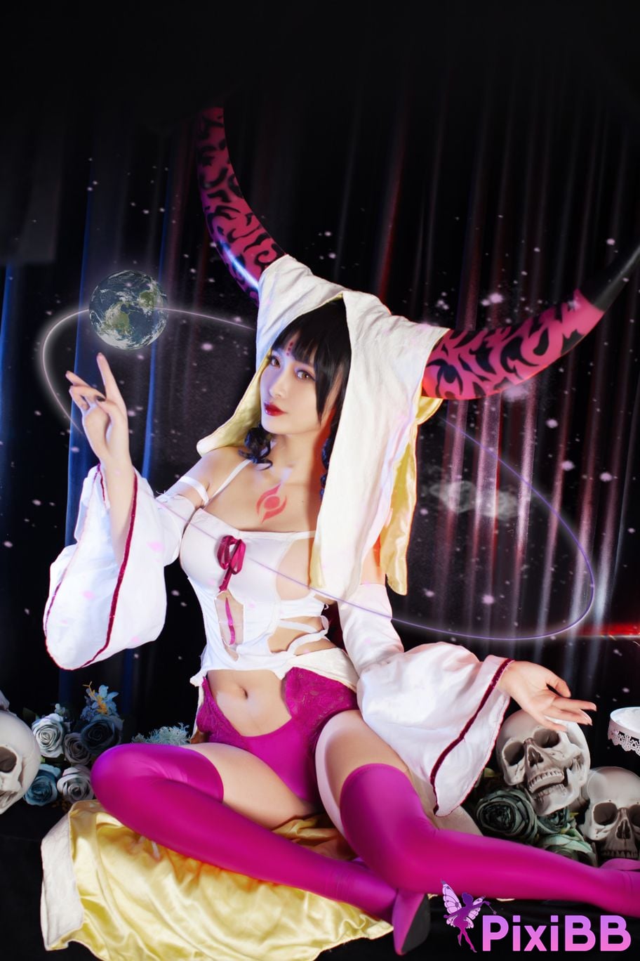 Cosplayer Luo Li LoLiSAMA FGO Sesshoin Kiara PixiBB.COM 033