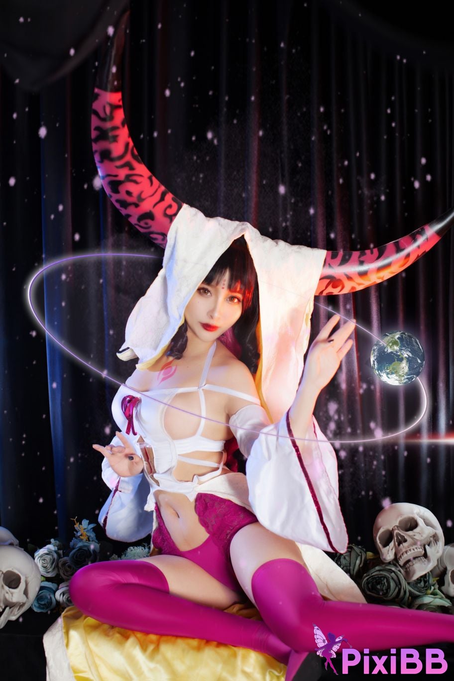 Cosplayer Luo Li LoLiSAMA FGO Sesshoin Kiara PixiBB.COM 034