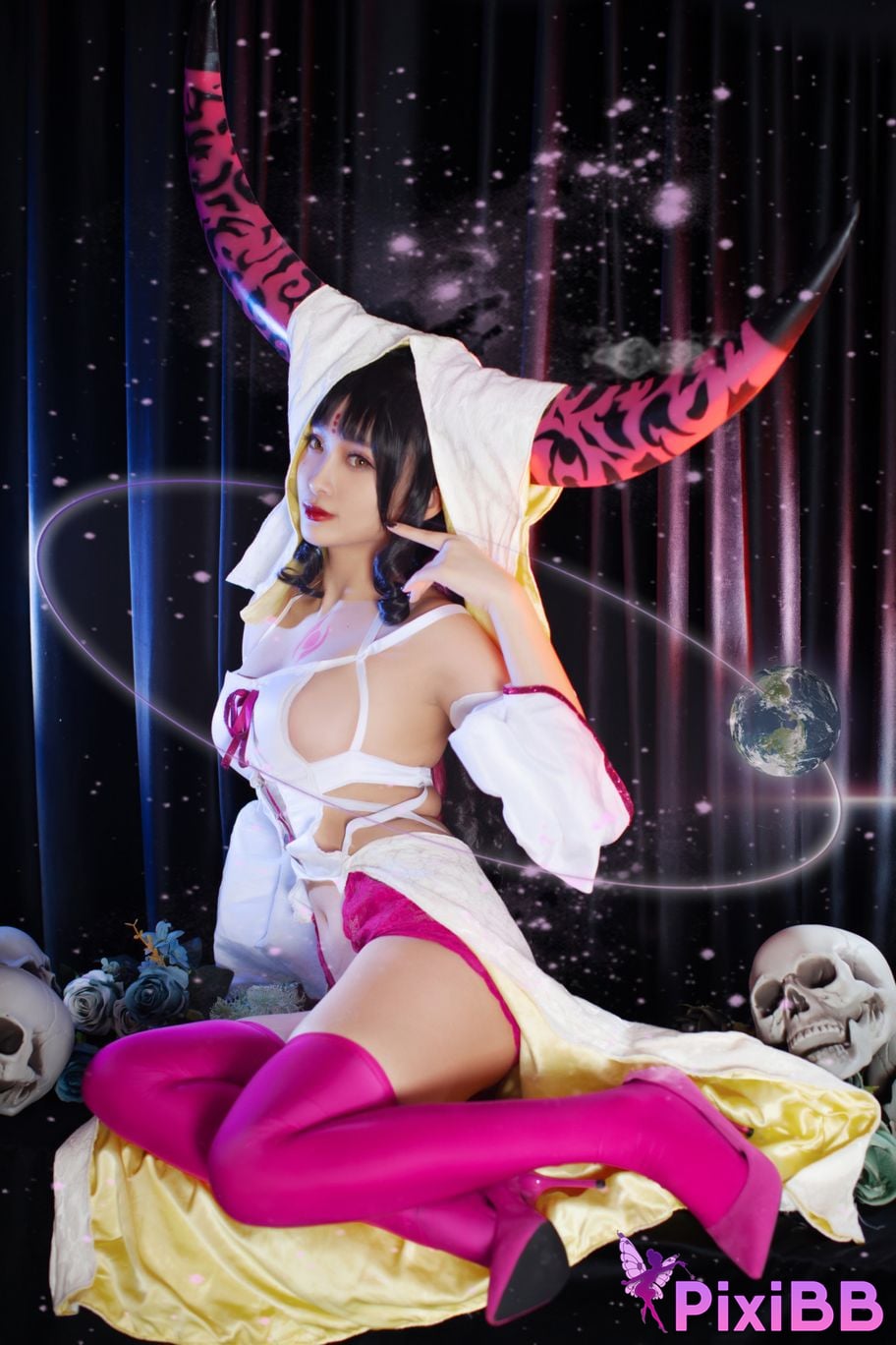 Cosplayer Luo Li LoLiSAMA FGO Sesshoin Kiara PixiBB.COM 035