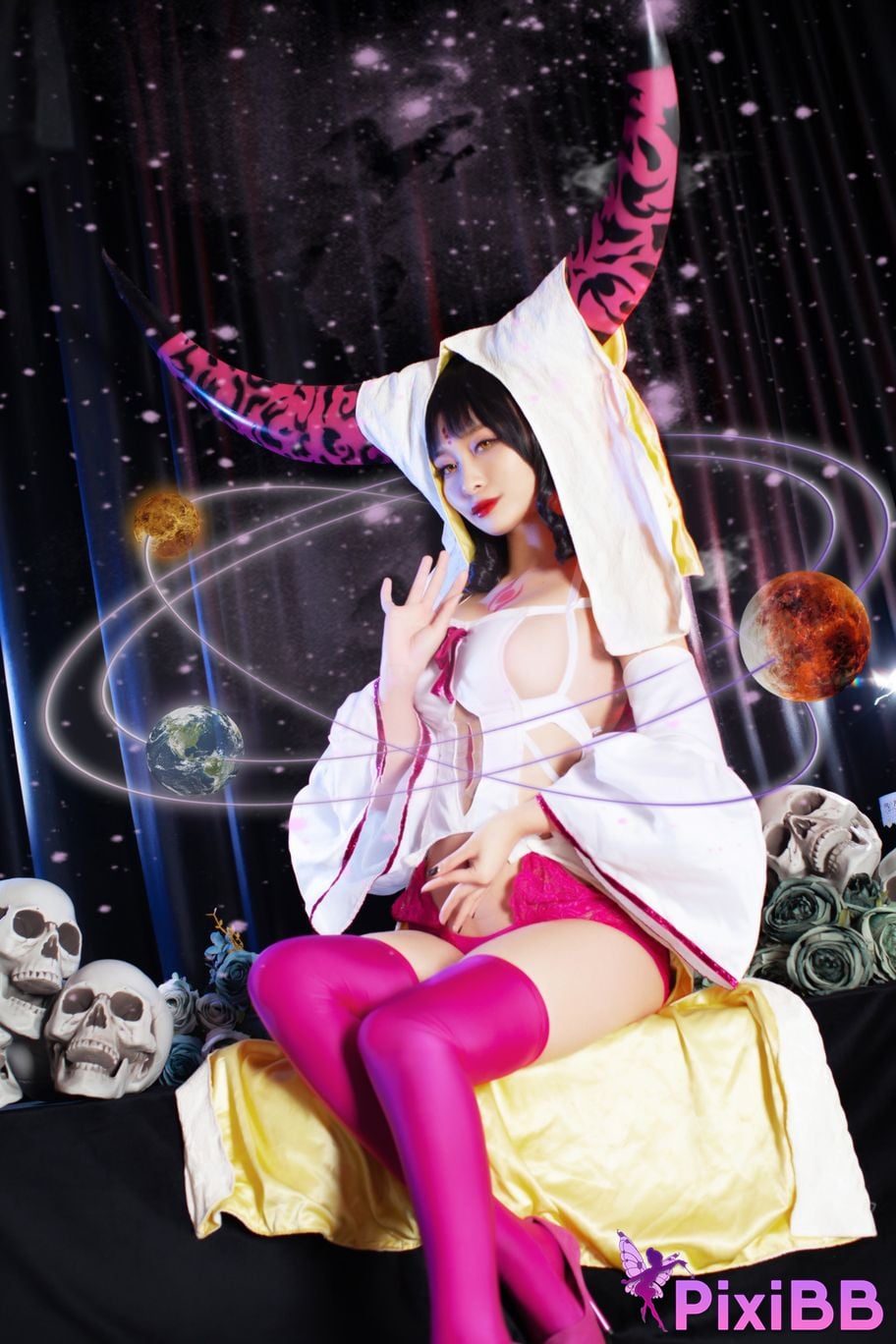 Cosplayer Luo Li LoLiSAMA FGO Sesshoin Kiara PixiBB.COM 037