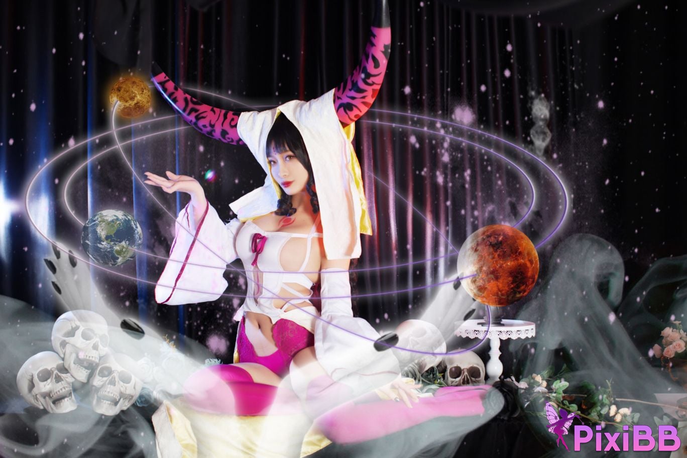 Cosplayer Luo Li LoLiSAMA FGO Sesshoin Kiara PixiBB.COM 038