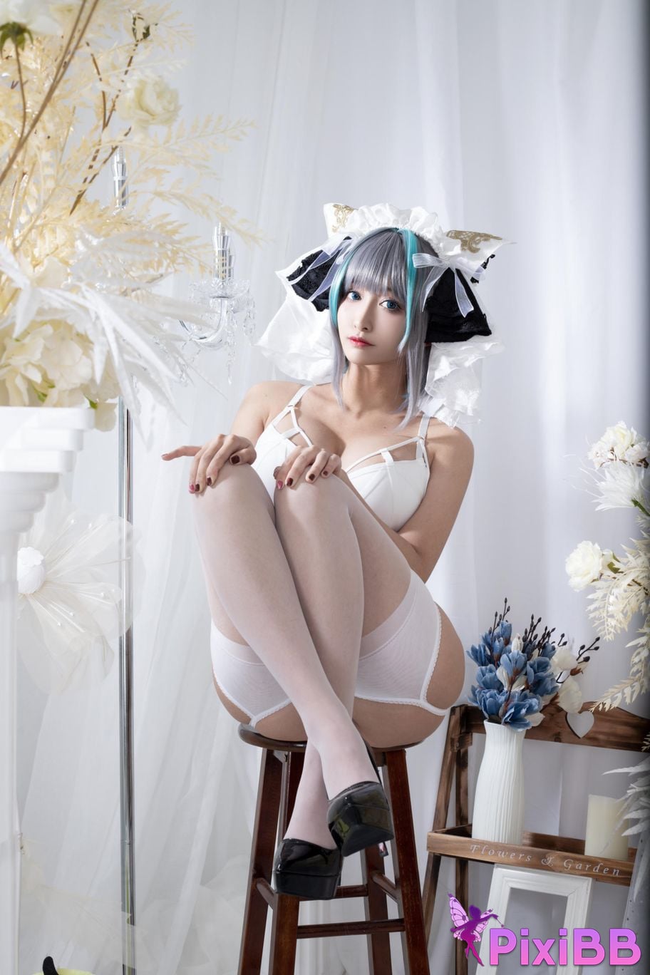 Cosplayer Luo Li LoLiSAMA Cheshire fan underwear PixiBB.COM 016