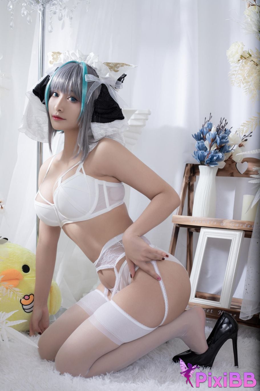 Cosplayer Luo Li LoLiSAMA Cheshire fan underwear PixiBB.COM 023