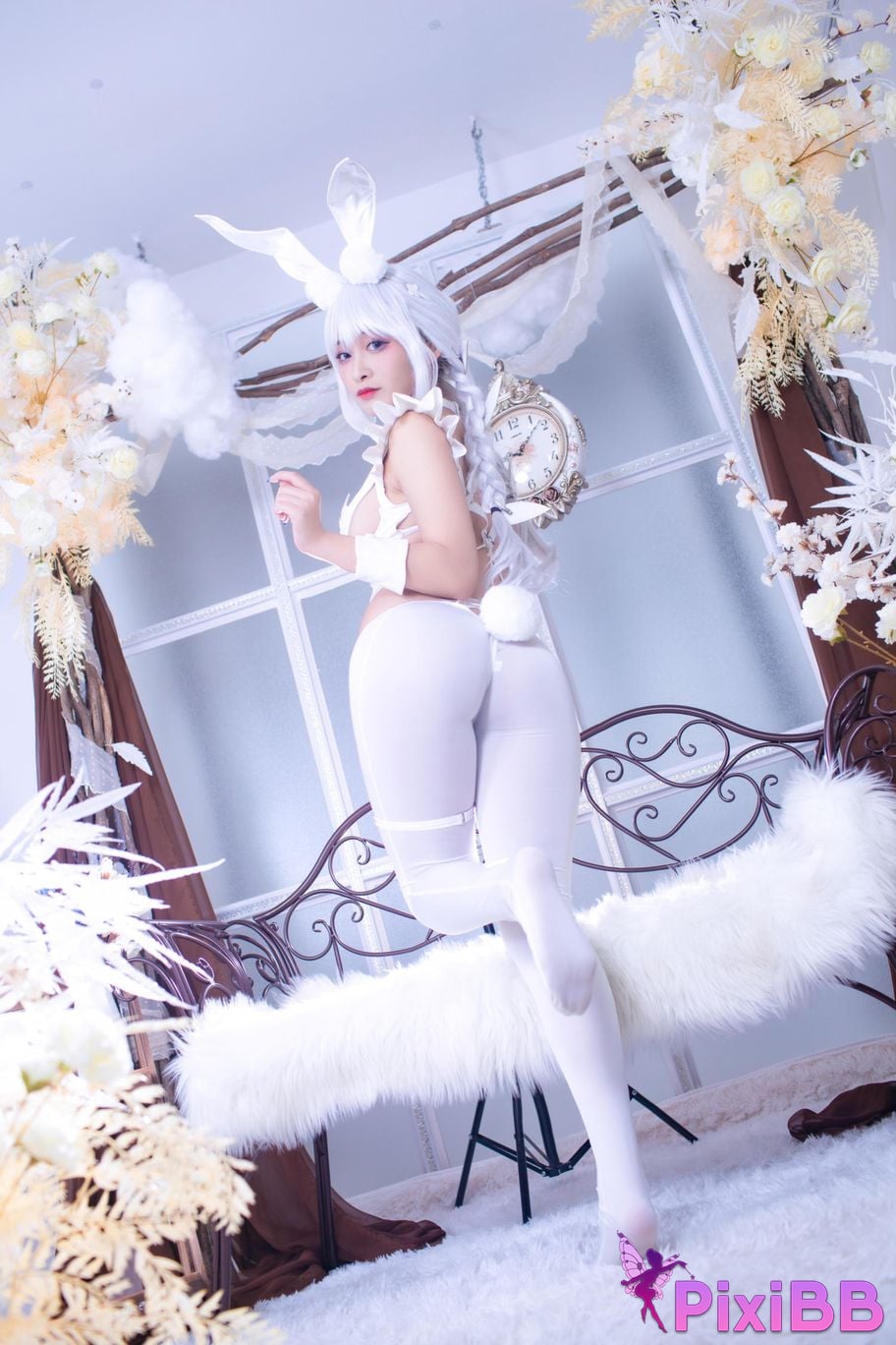 Cosplayer Luo Li LoLiSAMA azur lane vicious white rabbit PixiBB.COM 026