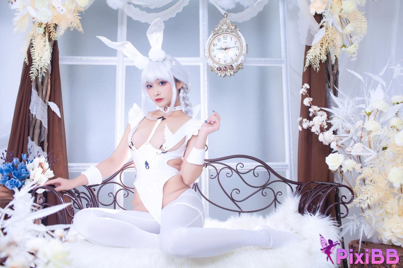 Cosplayer Luo Li LoLiSAMA azur lane vicious white rabbit PixiBB.COM 029