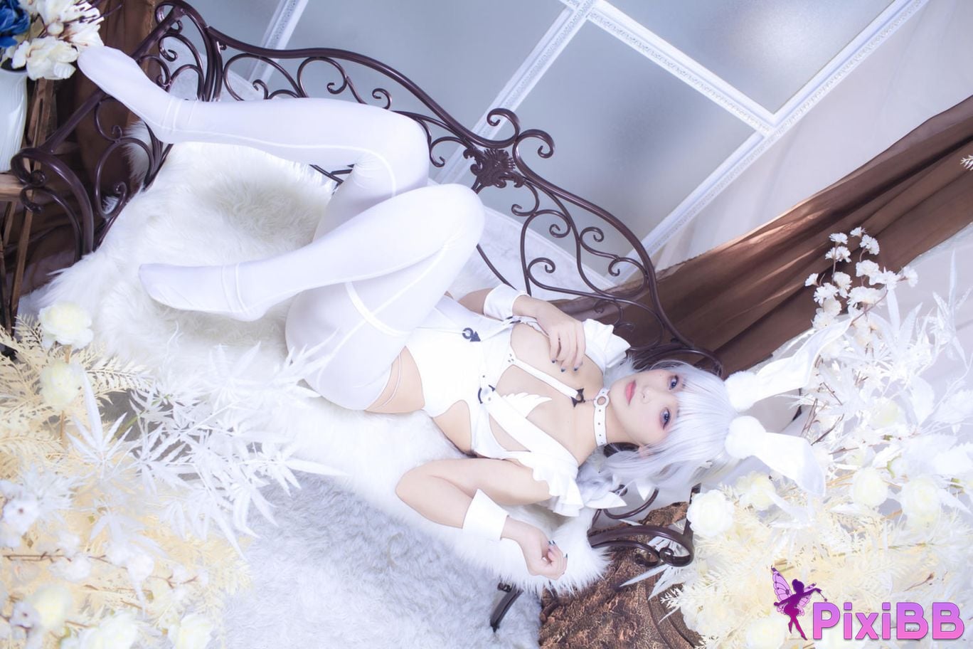 Cosplayer Luo Li LoLiSAMA azur lane vicious white rabbit PixiBB.COM 032