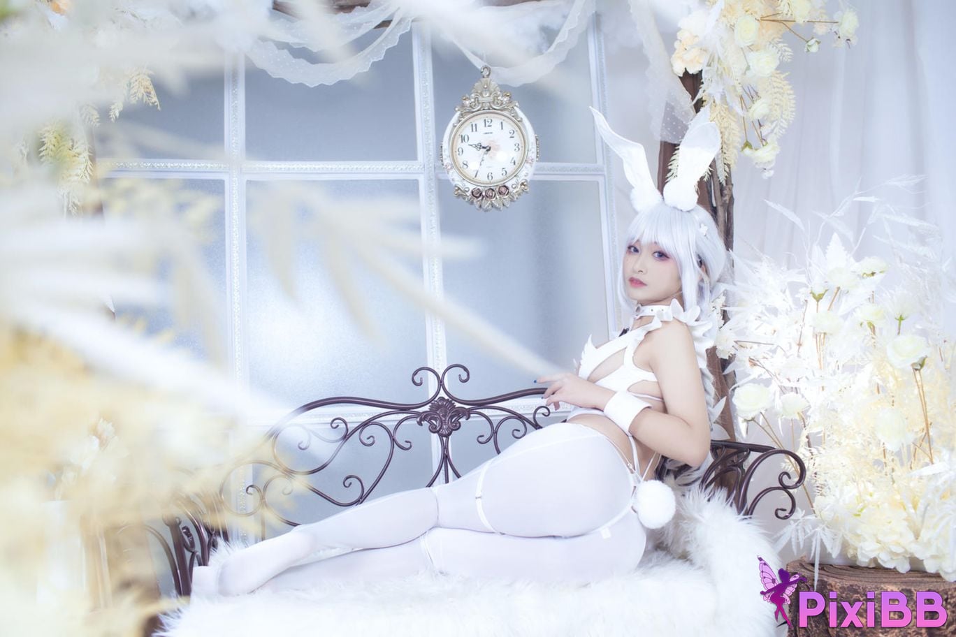 Cosplayer Luo Li LoLiSAMA azur lane vicious white rabbit PixiBB.COM 036