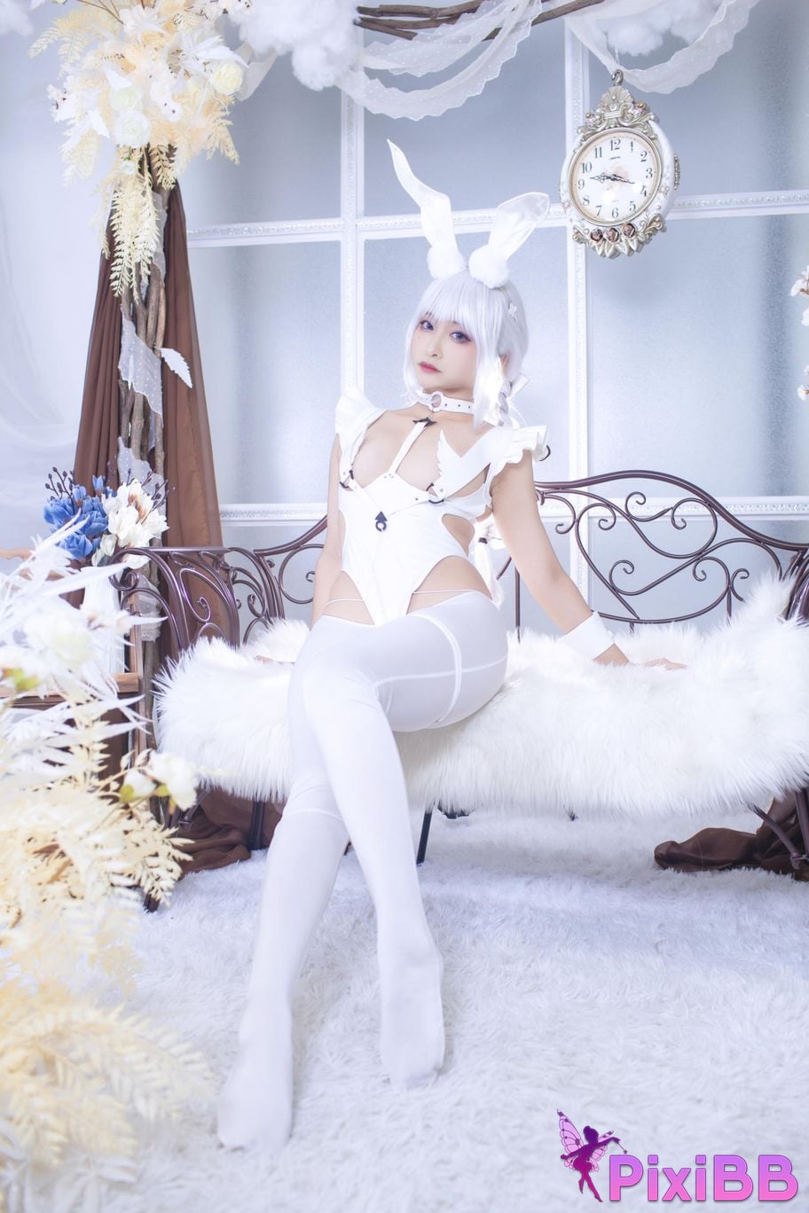 Cosplayer Luo Li LoLiSAMA azur lane vicious white rabbit PixiBB.COM 042