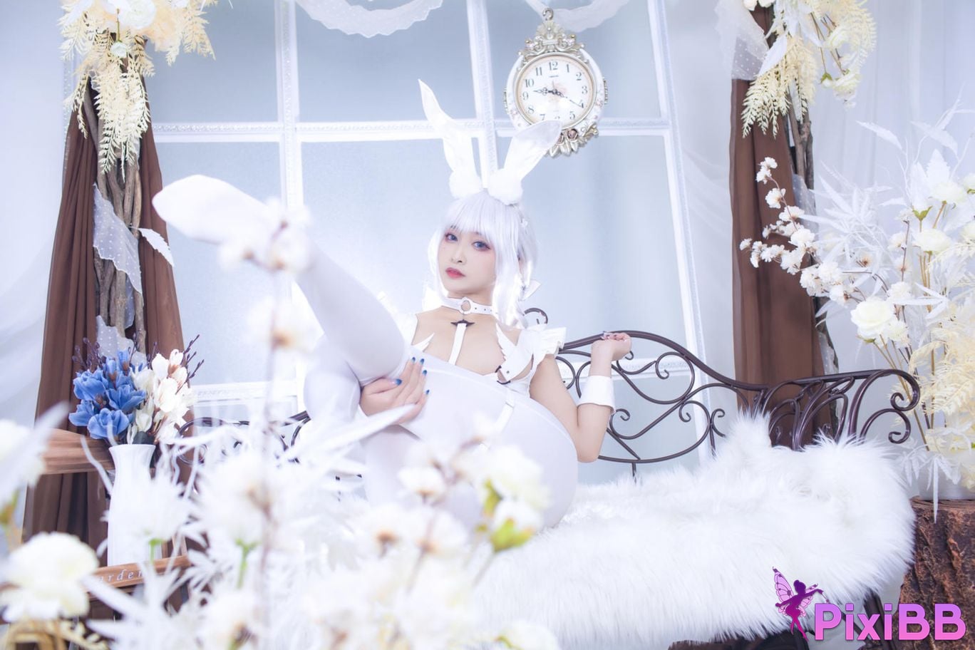 Cosplayer Luo Li LoLiSAMA azur lane vicious white rabbit PixiBB.COM 045