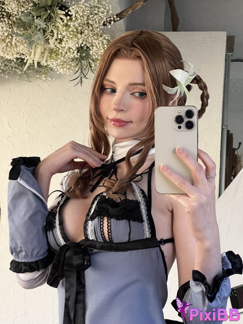 Cosplayer Peach milky Kaine Aerith PixiBB.COM 011