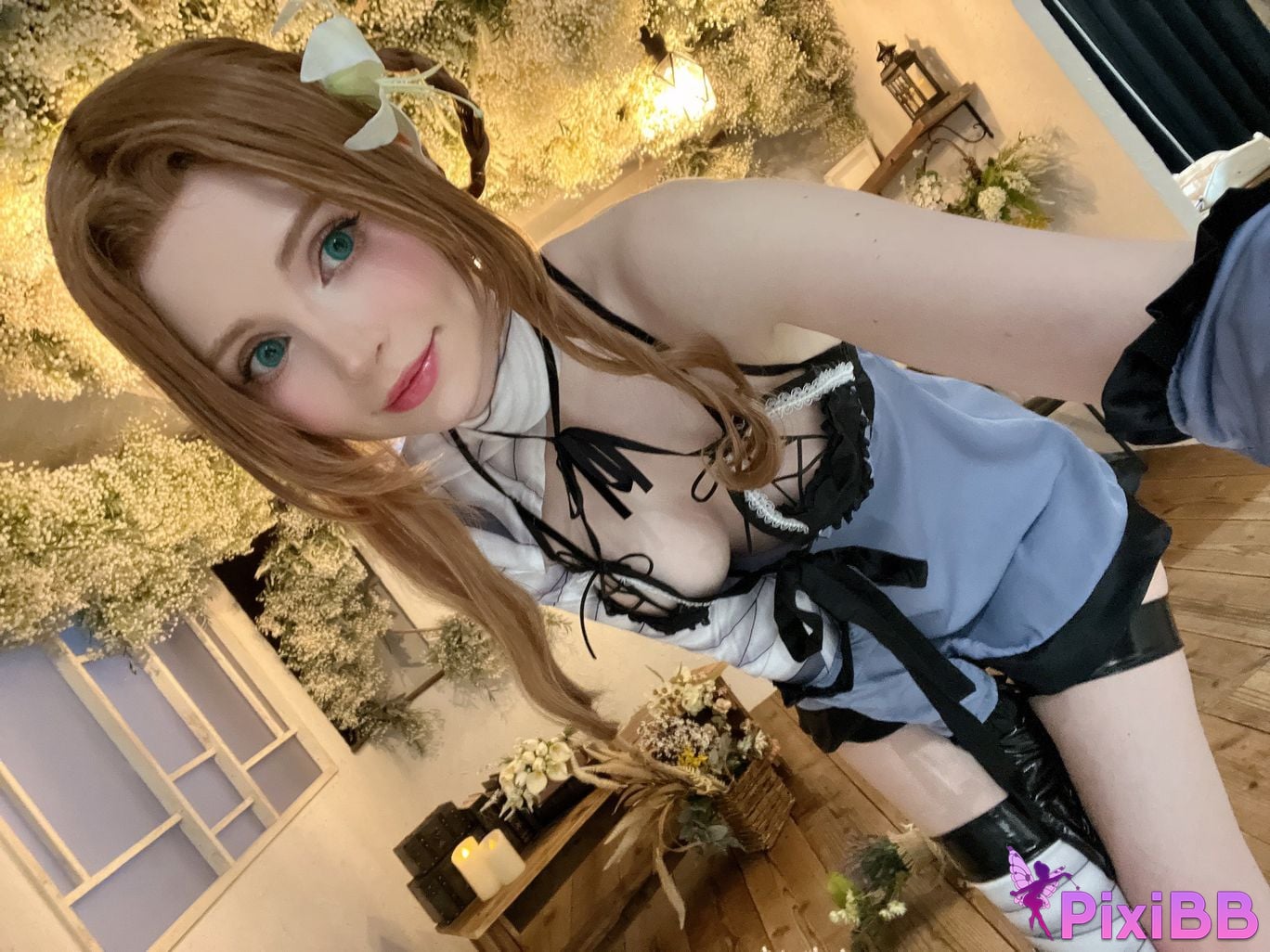 Cosplayer Peach milky Kaine Aerith PixiBB.COM 017