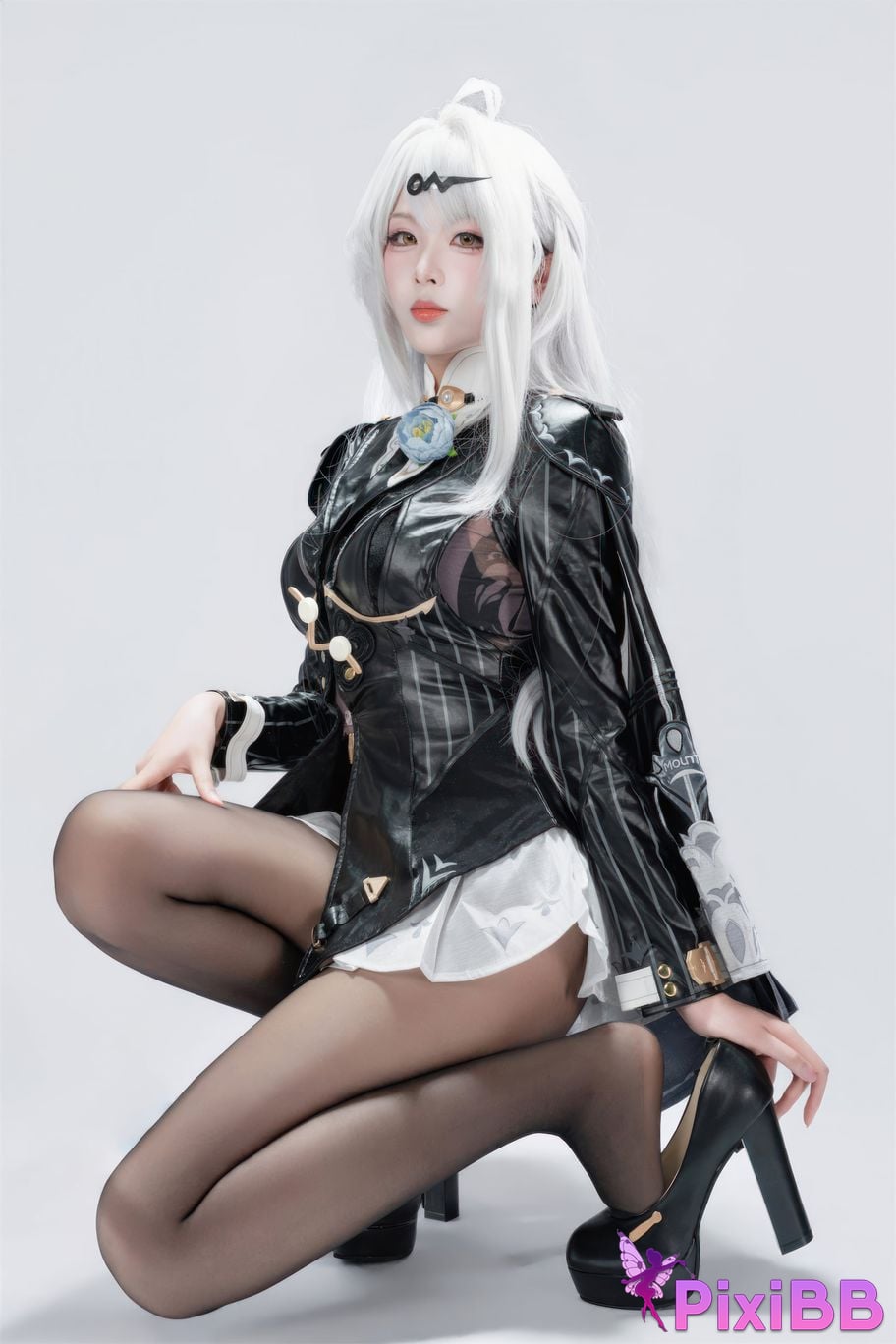 Cosplayer Senior Sister Xuan Xiao absolute zero Yixuan ink shaped traces PixiBB.COM 039