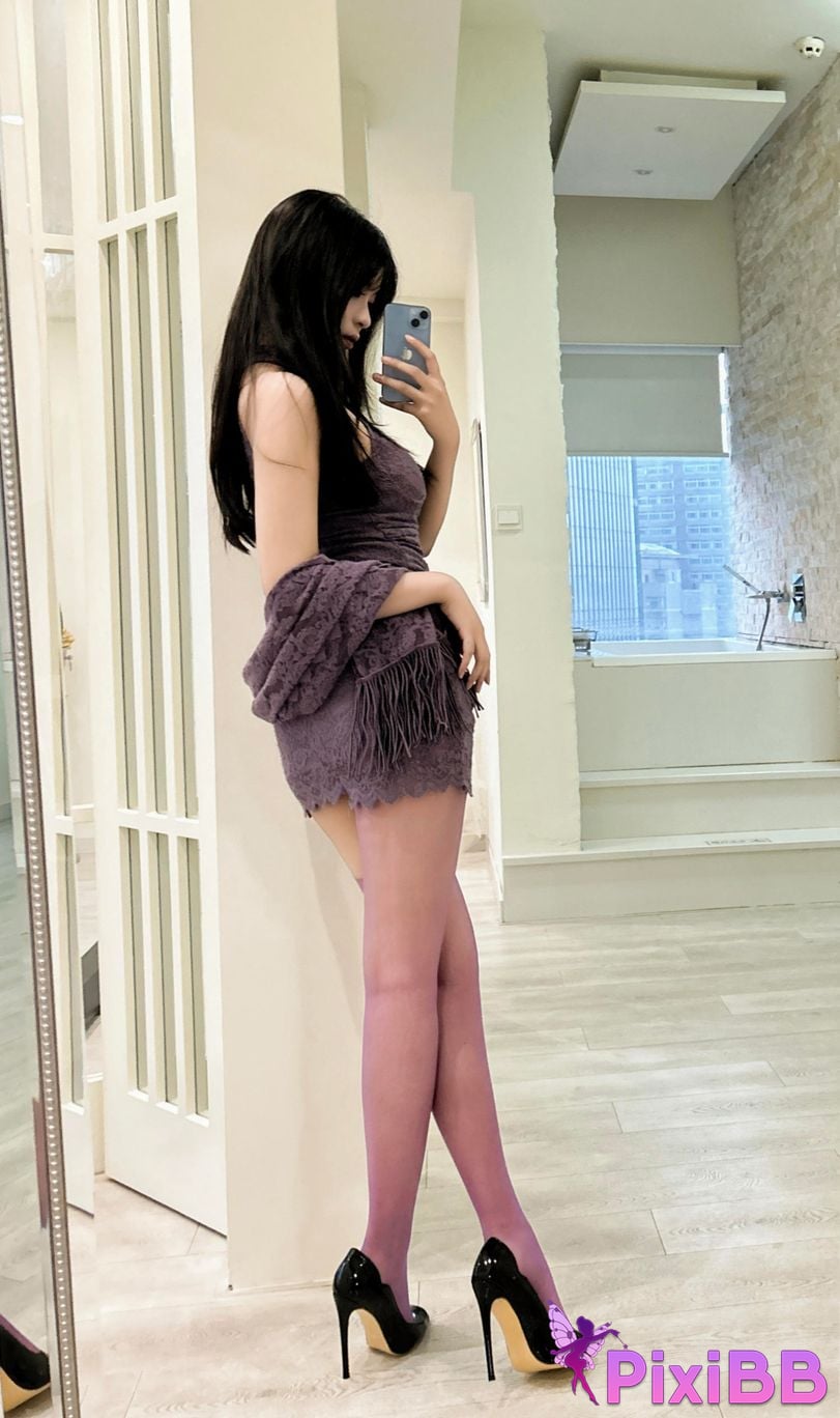 Cosplayer Senior Sister Xuan Xiao purple cheongsam PixiBB.COM 138