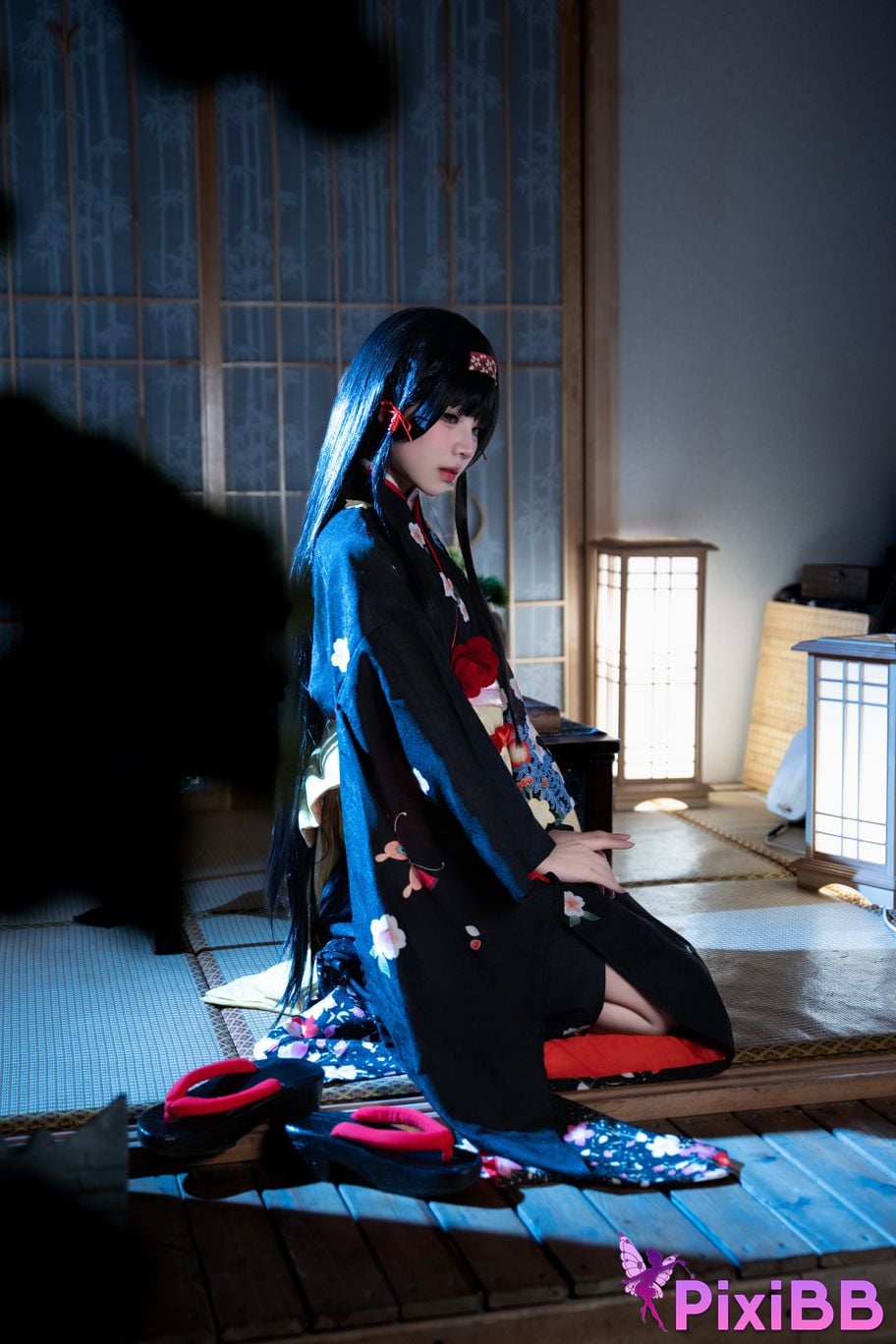 Cosplayer Shimizu Nagi lotus flower PixiBB.COM 001