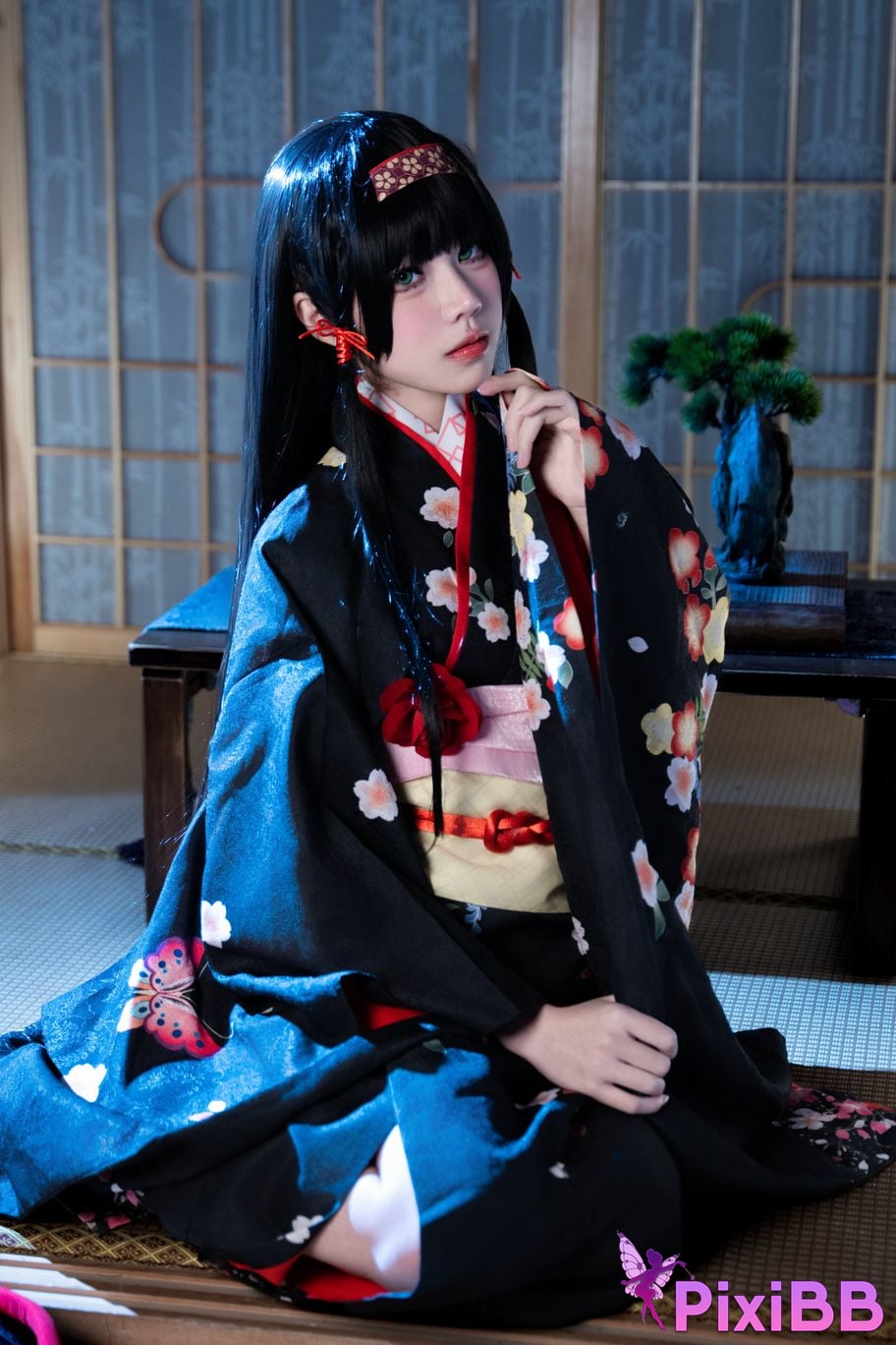 Cosplayer Shimizu Nagi lotus flower PixiBB.COM 003