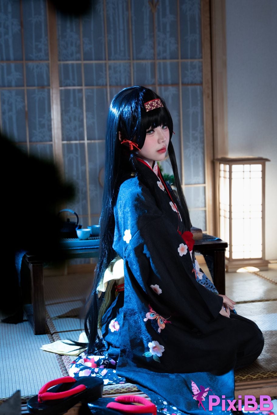 Cosplayer Shimizu Nagi lotus flower PixiBB.COM 004