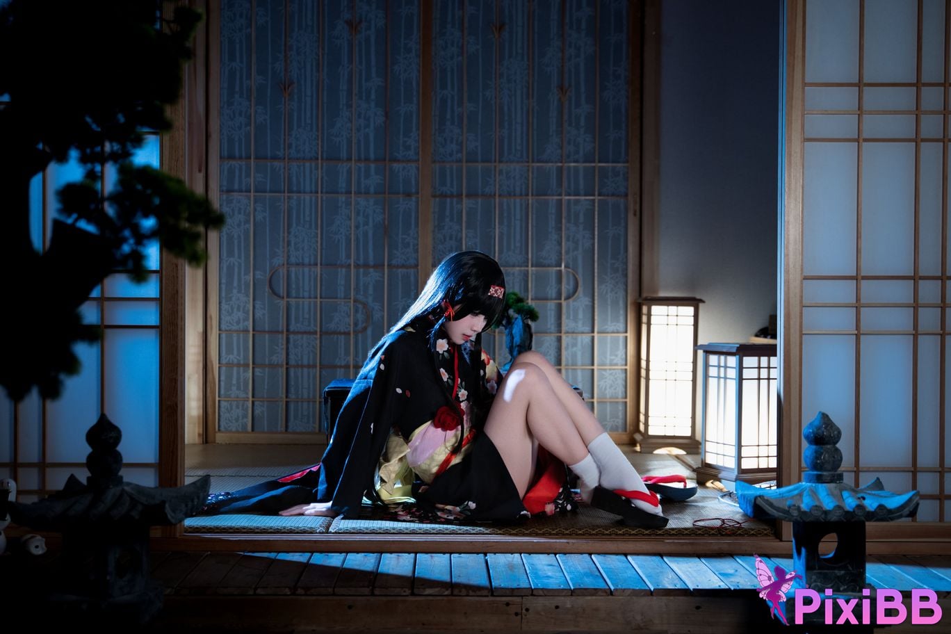 Cosplayer Shimizu Nagi lotus flower PixiBB.COM 013