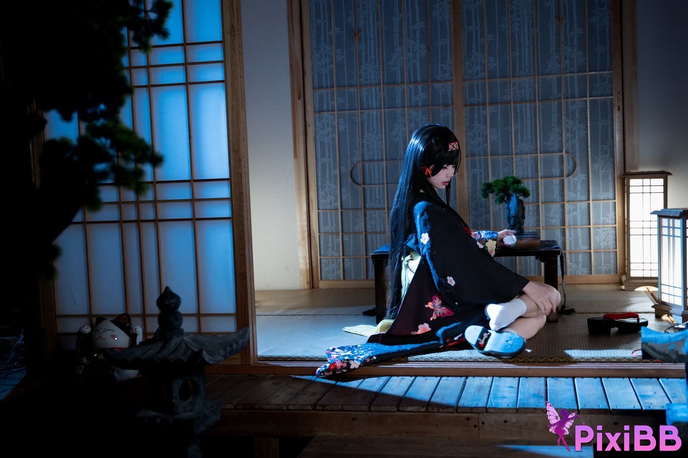 Cosplayer Shimizu Nagi lotus flower PixiBB.COM 015