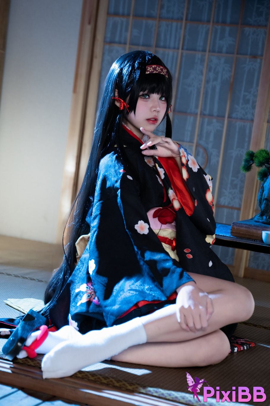 Cosplayer Shimizu Nagi lotus flower PixiBB.COM 021