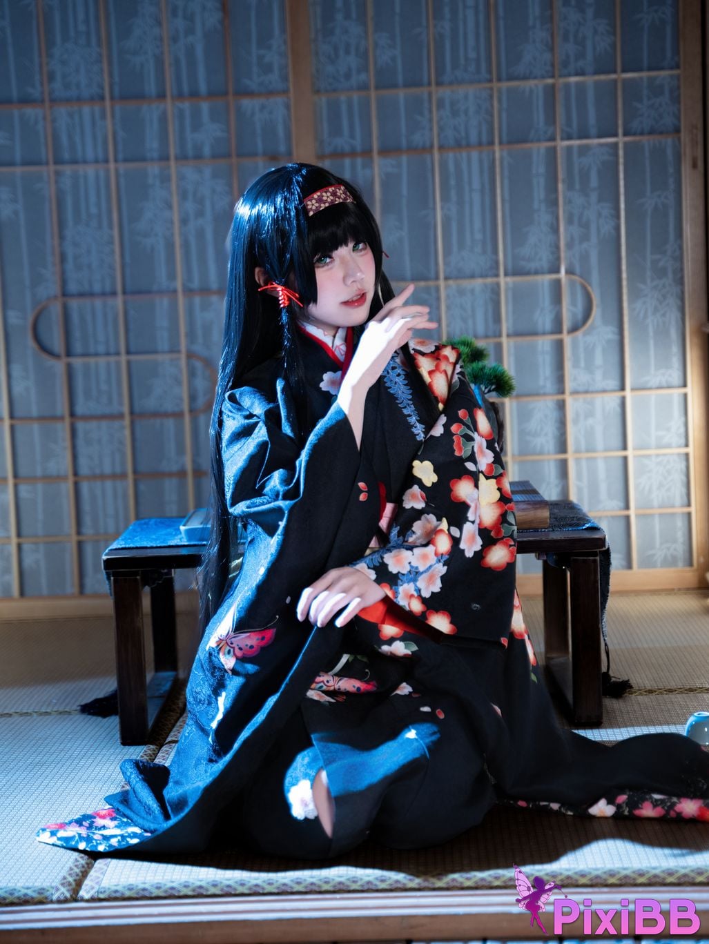 Cosplayer Shimizu Nagi lotus flower PixiBB.COM 025