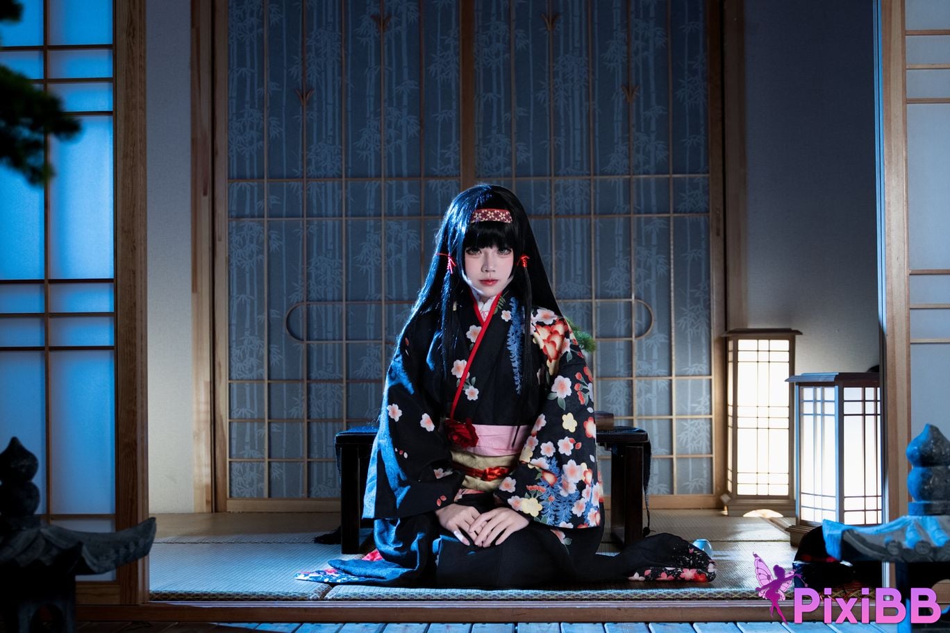 Cosplayer Shimizu Nagi lotus flower PixiBB.COM 026