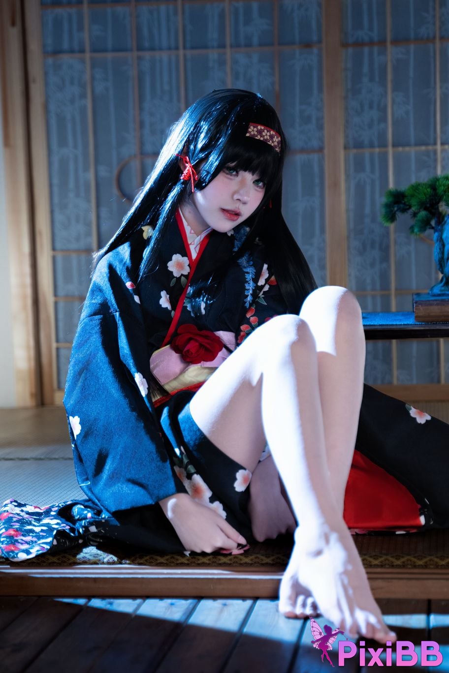 Cosplayer Shimizu Nagi lotus flower PixiBB.COM 038