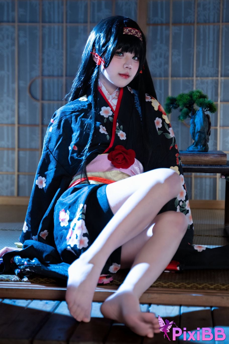 Cosplayer Shimizu Nagi lotus flower PixiBB.COM 040