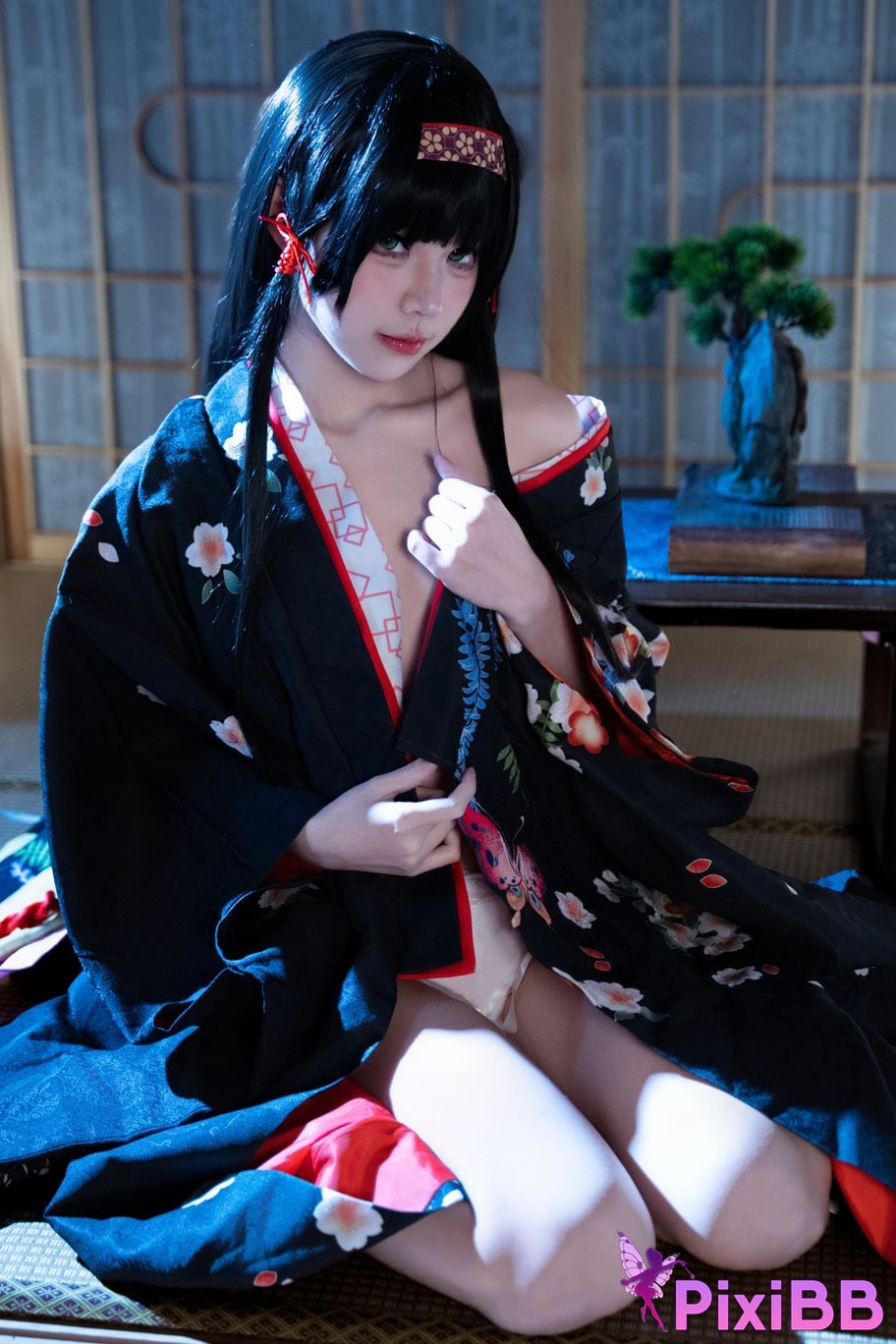 Cosplayer Shimizu Nagi lotus flower PixiBB.COM 052