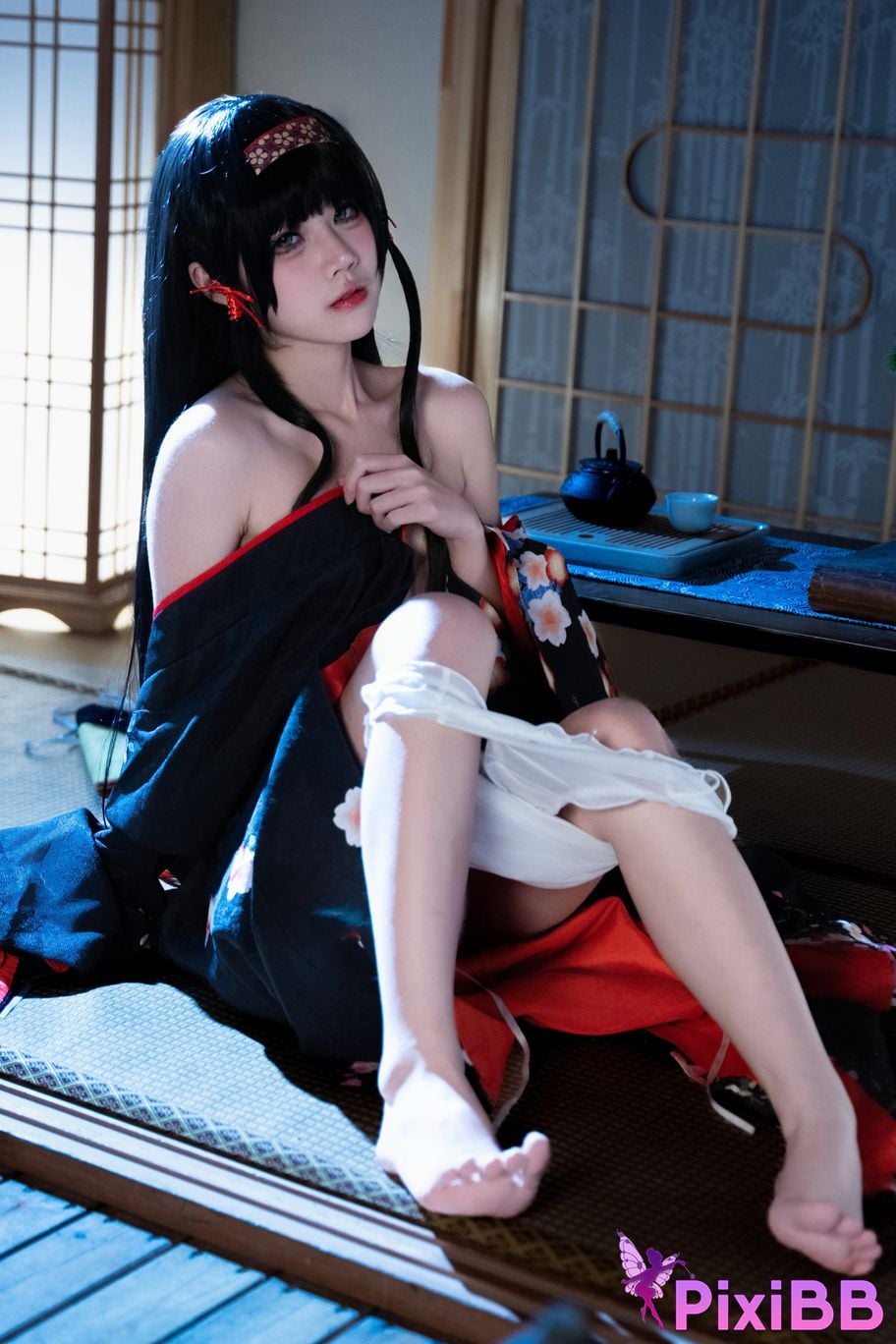 Cosplayer Shimizu Nagi lotus flower PixiBB.COM 061