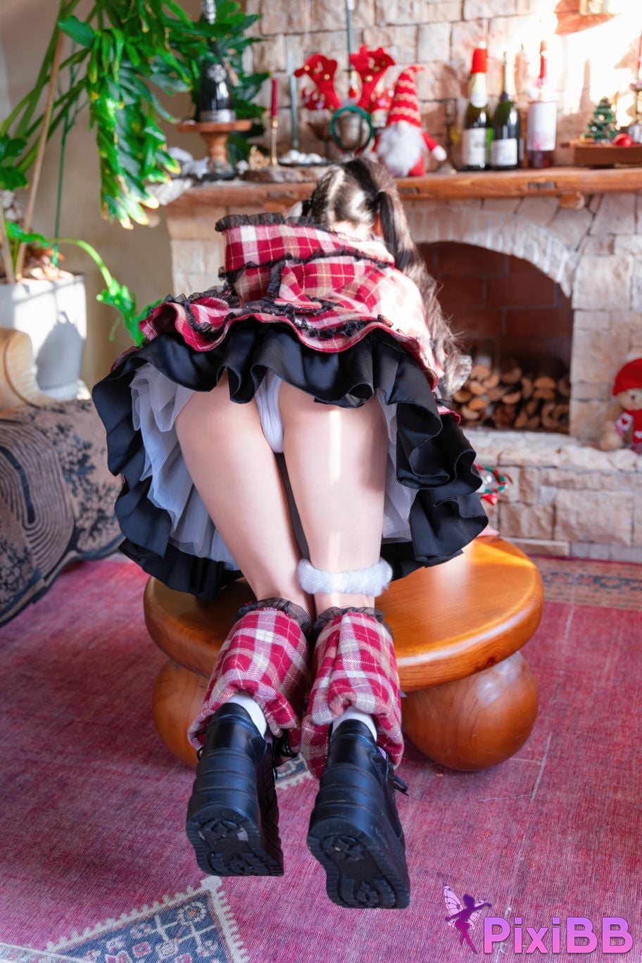 Cosplayer Shimizu Nagi Christmas day and night PixiBB.COM 009