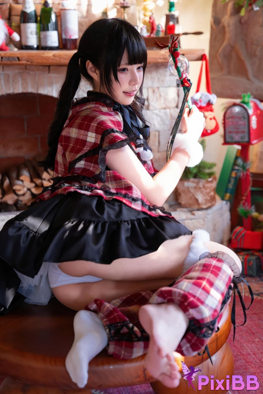 Cosplayer Shimizu Nagi Christmas day and night PixiBB.COM 012