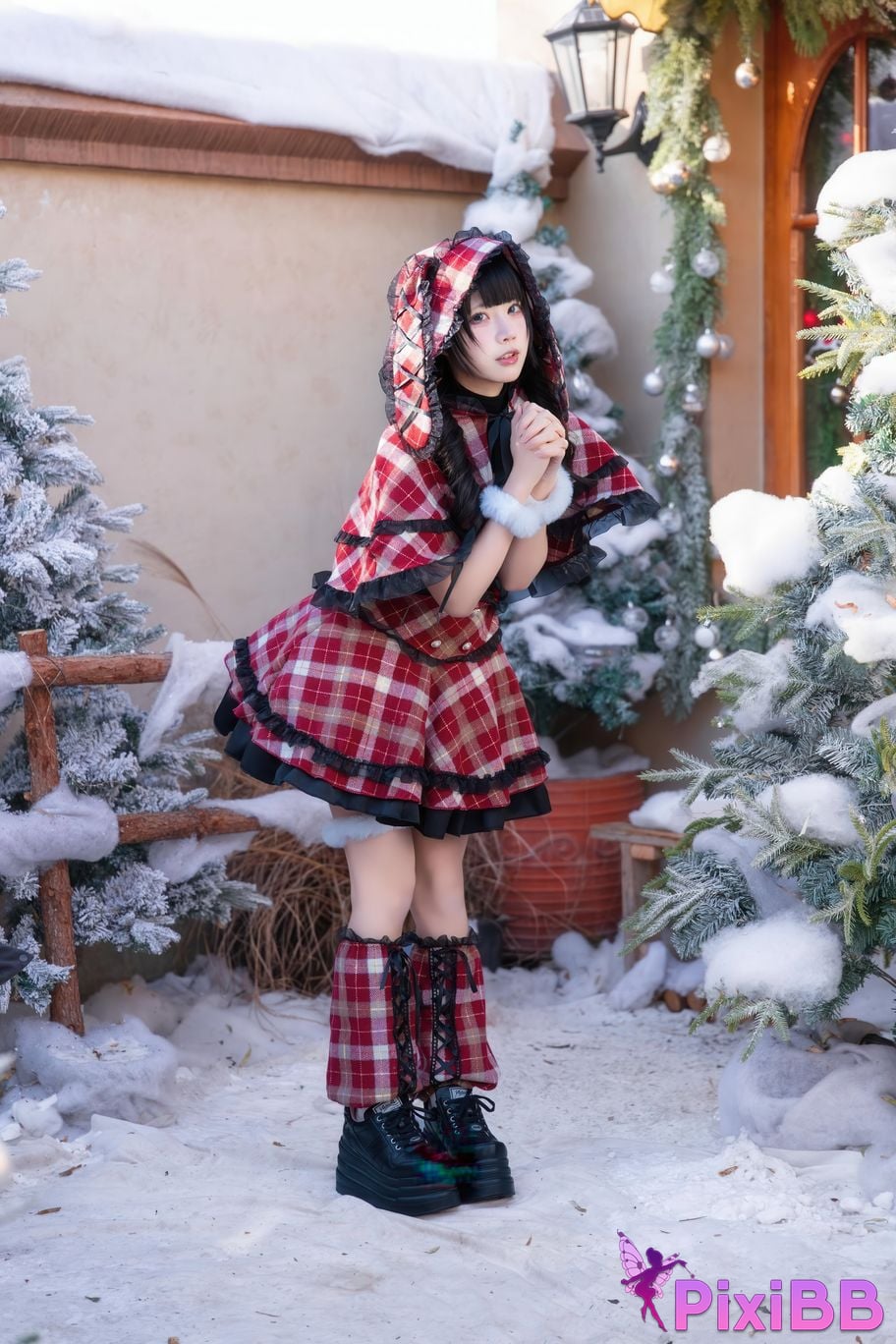 Cosplayer Shimizu Nagi Christmas day and night PixiBB.COM 036