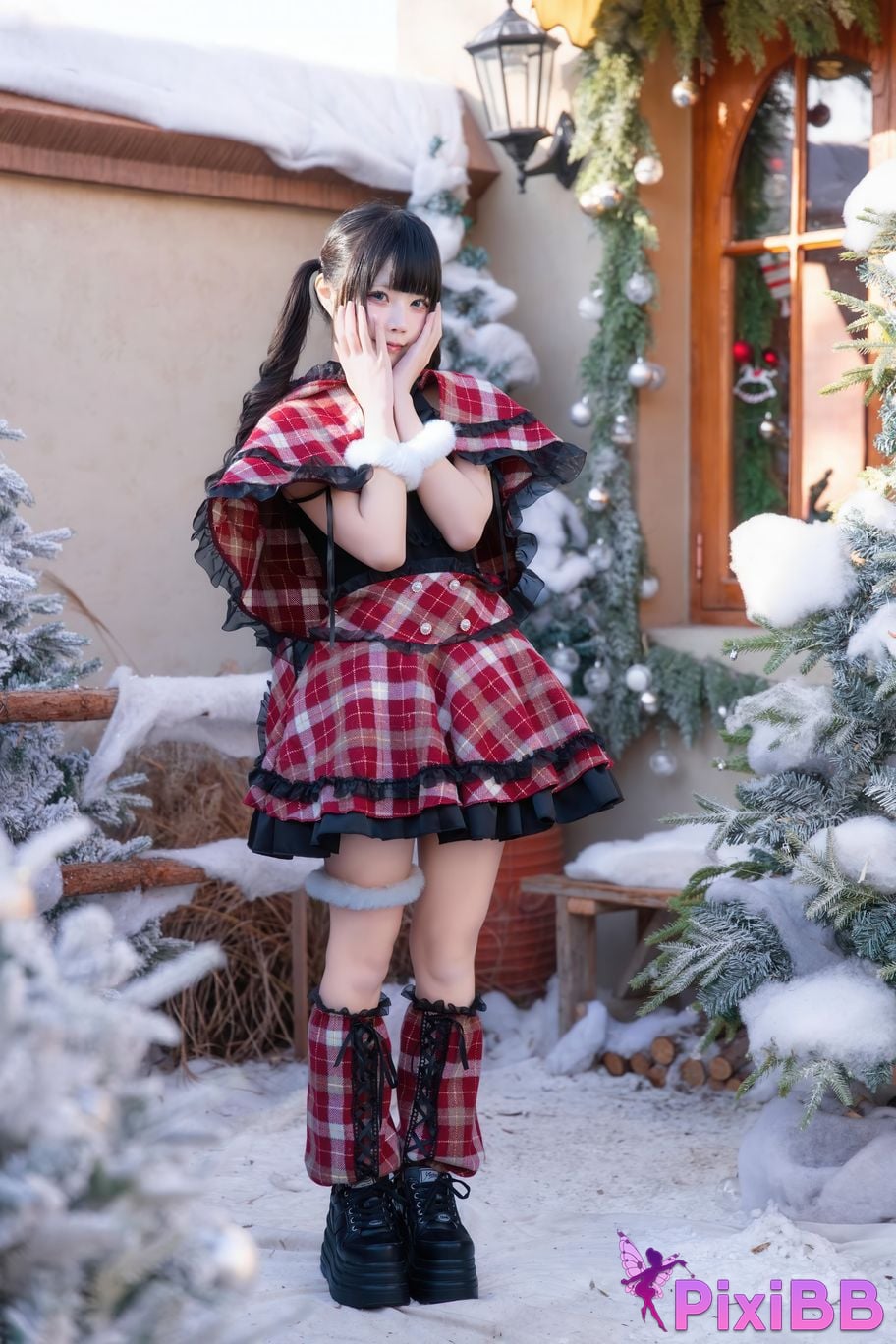 Cosplayer Shimizu Nagi Christmas day and night PixiBB.COM 041