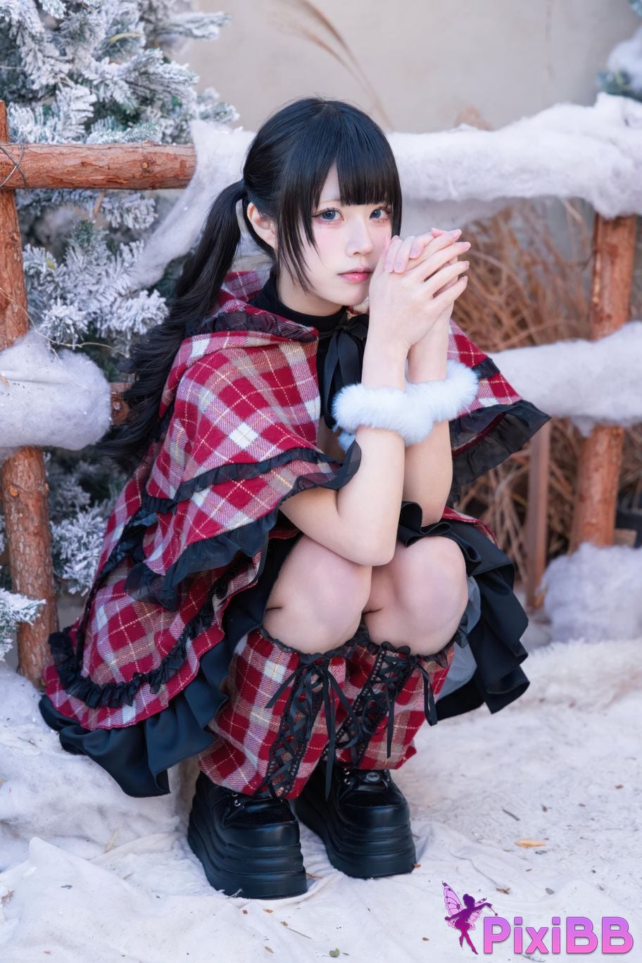Cosplayer Shimizu Nagi Christmas day and night PixiBB.COM 044