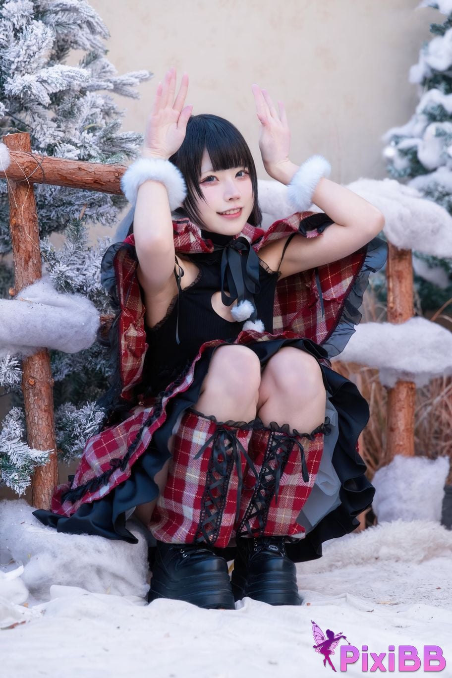 Cosplayer Shimizu Nagi Christmas day and night PixiBB.COM 047