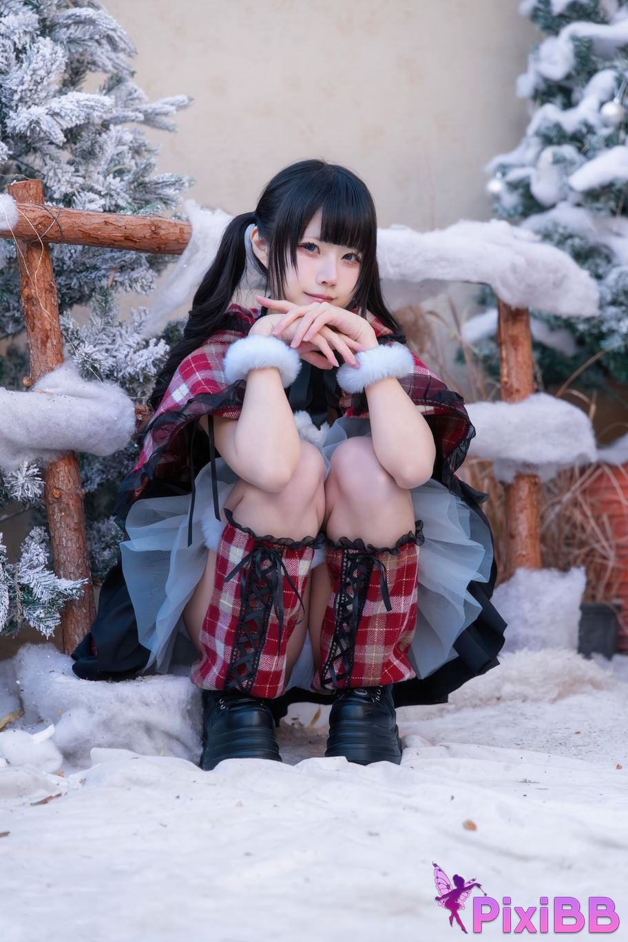 Cosplayer Shimizu Nagi Christmas day and night PixiBB.COM 048
