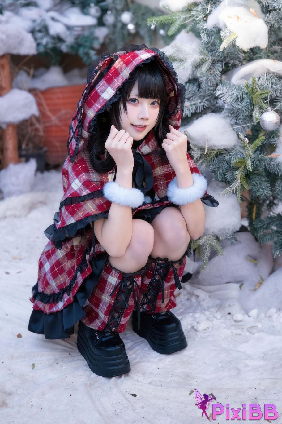 Cosplayer Shimizu Nagi Christmas day and night PixiBB.COM 050