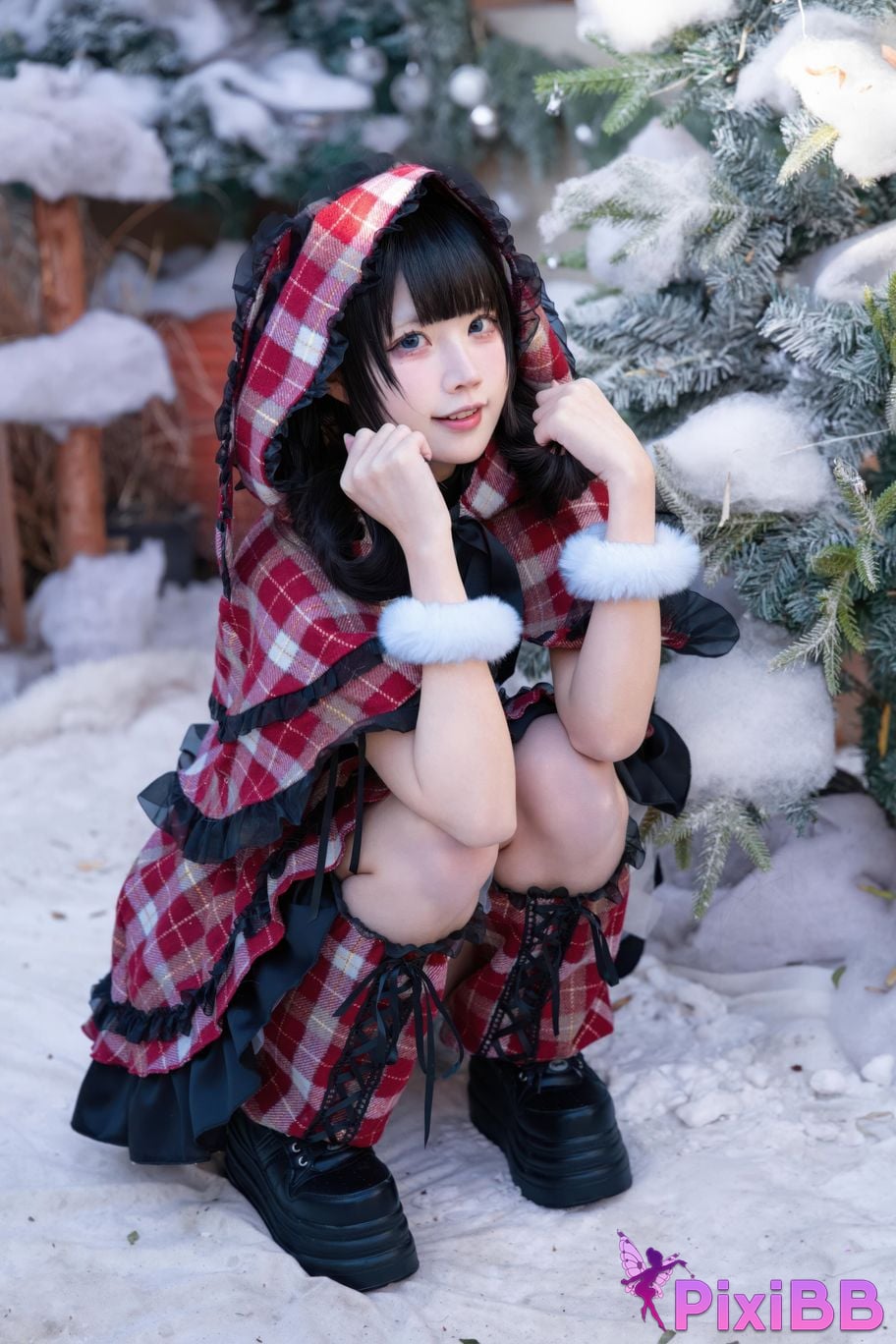 Cosplayer Shimizu Nagi Christmas day and night PixiBB.COM 051