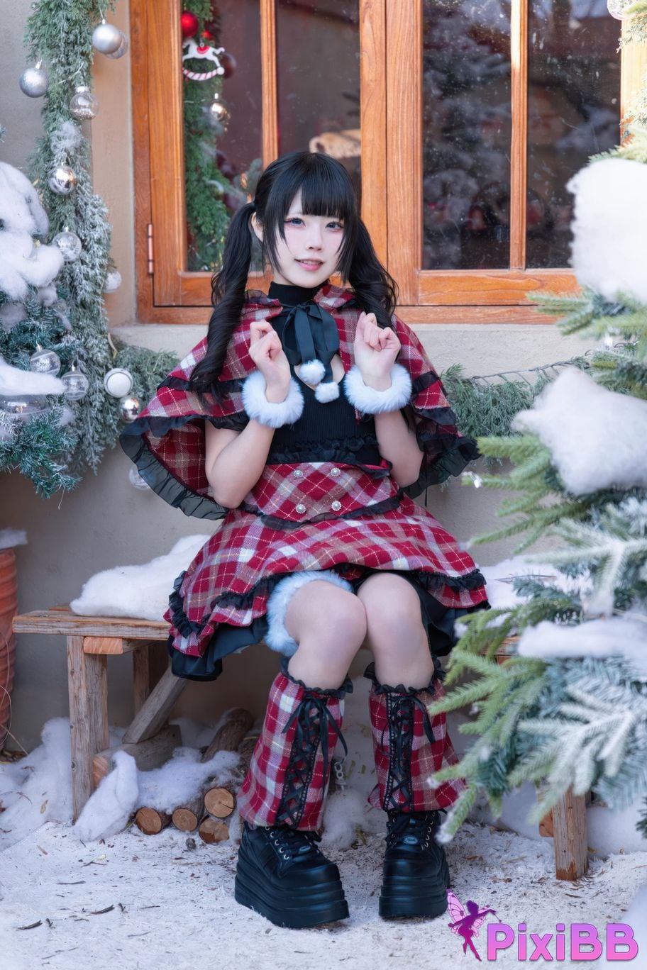 Cosplayer Shimizu Nagi Christmas day and night PixiBB.COM 059