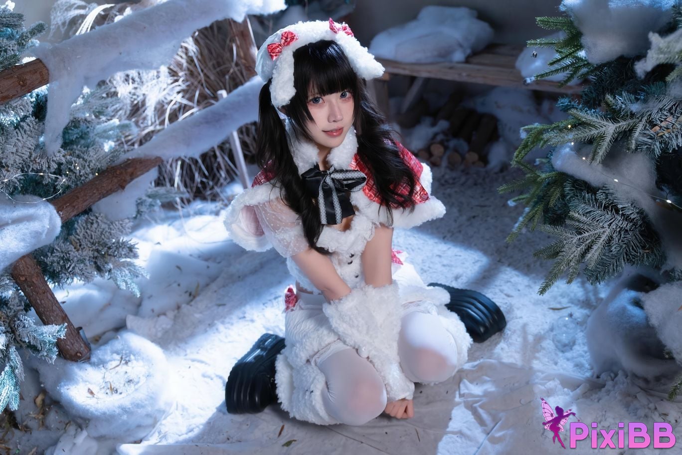 Cosplayer Shimizu Nagi Christmas day and night PixiBB.COM 062