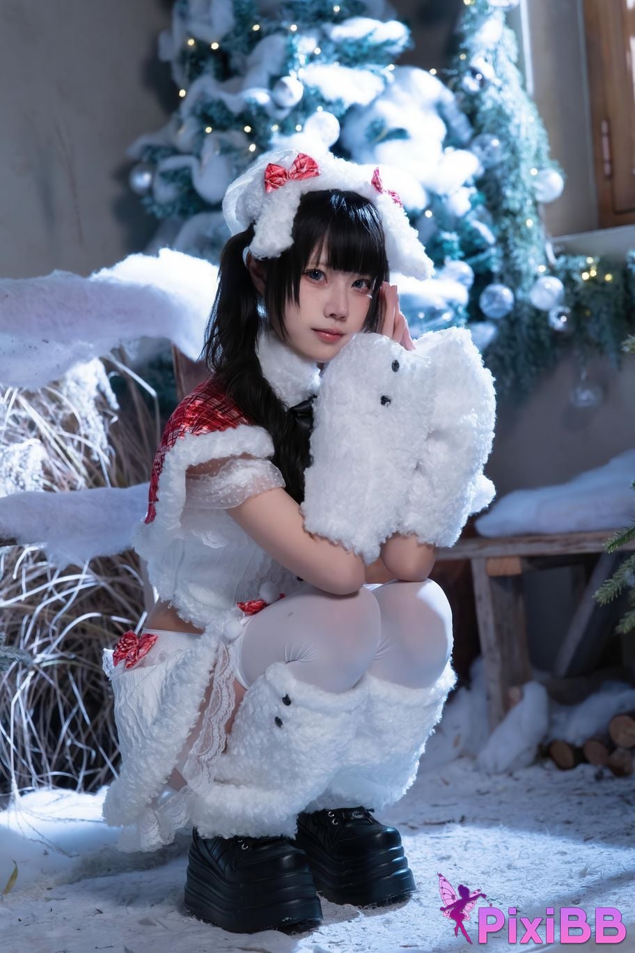 Cosplayer Shimizu Nagi Christmas day and night PixiBB.COM 064