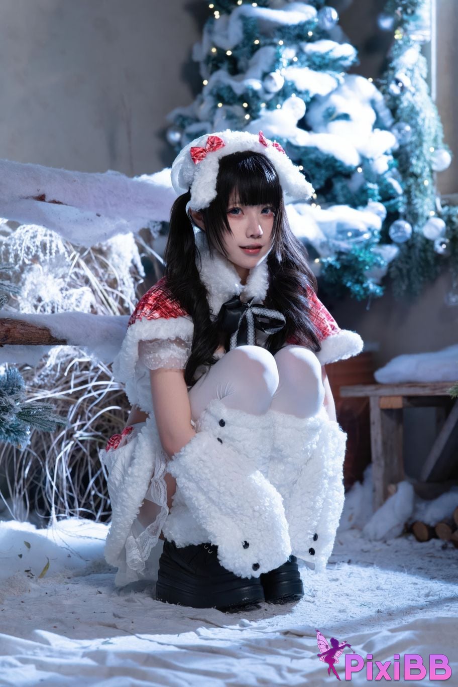 Cosplayer Shimizu Nagi Christmas day and night PixiBB.COM 065